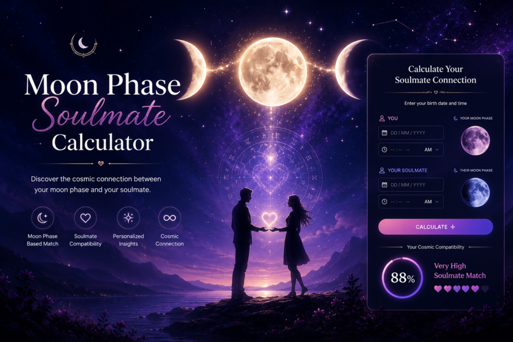 Moon phase Soulmate Calculator by spinnchoose.