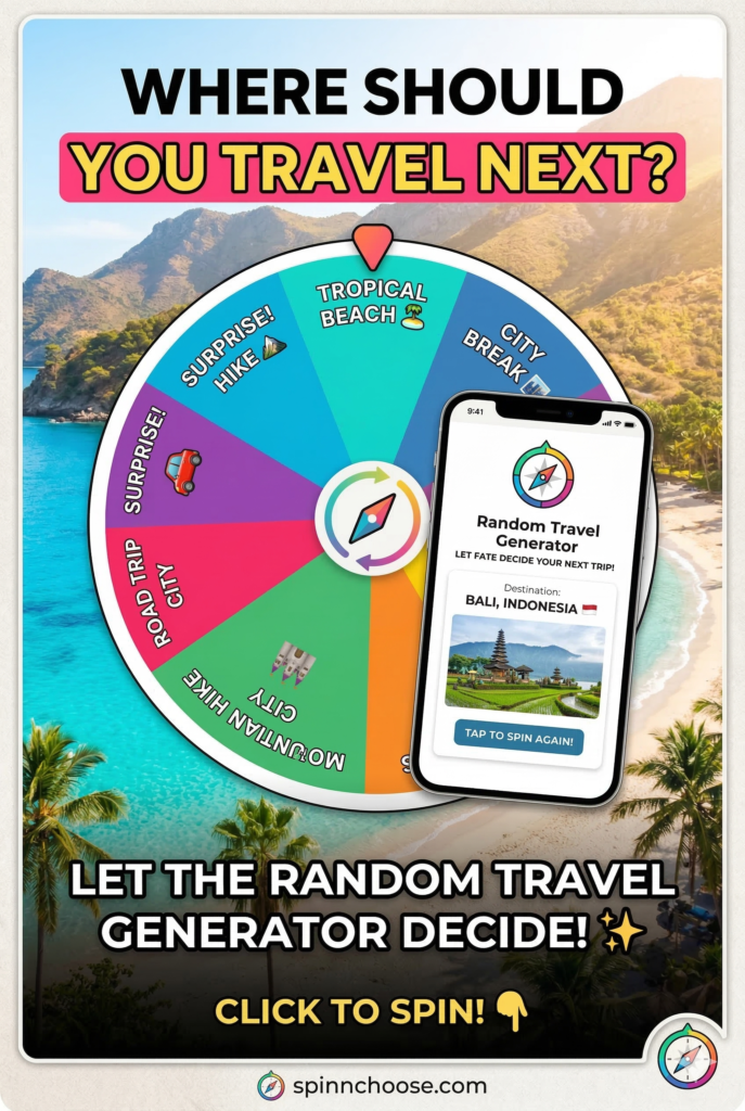 Where to travel picker wheel